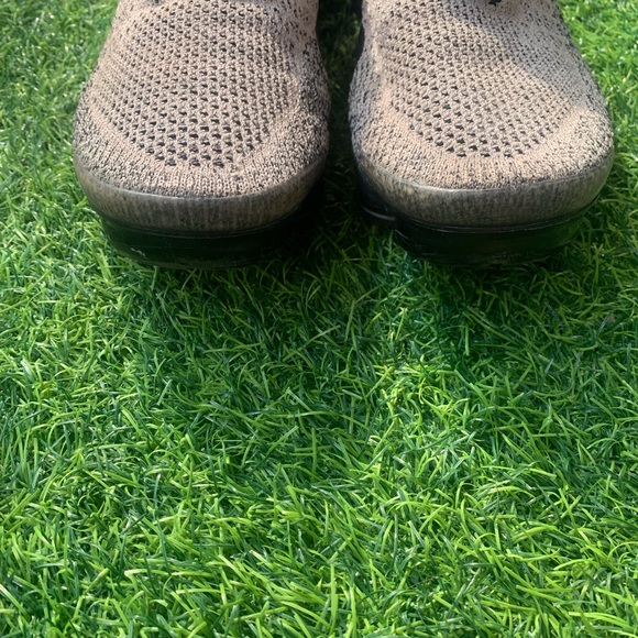 Nike Women’s Slip-On VaporMax Knit Sneakers — Beige and Black - Picture 6 of 7